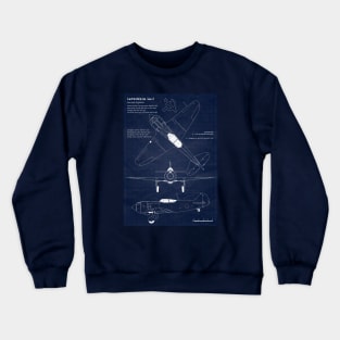 Lavochkin La5 Blueprint Crewneck Sweatshirt